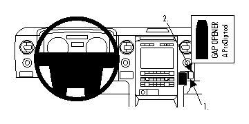 ProClip Monteringsbygel Ford F-Series 150 09-14 i gruppen Bilstereo / Hvad passer i min bil / Ford / F150 / F150 2004-2008 hos BRL Electronics (240FORF15009PROC)