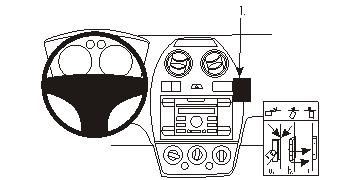 ProClip Monteringsbygel Ford Fiesta 06-08 i gruppen Bilstereo / Hvad passer i min bil / Ford / Fiesta / Fiesta 2005-2008 hos BRL Electronics (240FORFIE06PROC)