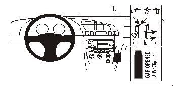 ProClip Monteringsbygel Ford Fiesta/Courier/Puma 96-02 i gruppen Bilstereo / Hvad passer i min bil / Ford / Puma / Puma 1997-2002 hos BRL Electronics (240FORFIE96PROC)