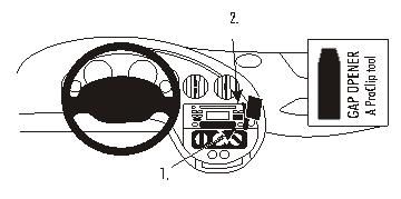 ProClip Monteringsbygel Ford Ka 97-08 i gruppen Bilstereo / Hvad passer i min bil / Ford / Ka / Ka 2000-2008 hos BRL Electronics (240FORKA97PROC)