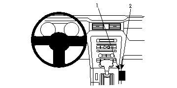 ProClip Monteringsbygel Ford Mustang 10-14 i gruppen Bilstereo / Hvad passer i min bil / Ford / Mustang / Mustang 2005- hos BRL Electronics (240FORMUS10PROC)