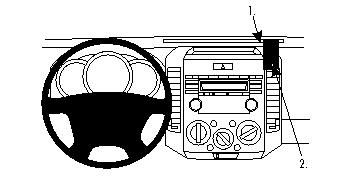 ProClip Monteringsbygel Ford Ranger 07-12/Mazda BT 50 07-12 i gruppen Bilstereo / Hvad passer i min bil / Mazda / Mazda BT50 / Mazda BT50 2007-2012 hos BRL Electronics (240FORRAN07PROC)