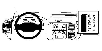 ProClip Monteringsbygel Ford Transit 00-06 i gruppen Bilstereo / Hvad passer i min bil / Ford / Transit / Transit 2000-2006 hos BRL Electronics (240FORTRA00PROC)