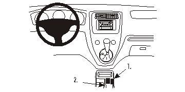 ProClip Monteringsbygel Honda Civic 3&5 Dörr 01-05 i gruppen Bilstereo / Hvad passer i min bil / Toyota / Prado  hos BRL Electronics (240HONCIV3501PROC)