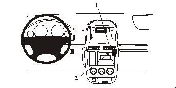 ProClip Monteringsbygel Honda CR-V 02-06 i gruppen Bilstereo / Hvad passer i min bil / Toyota / Tundra hos BRL Electronics (240HONCRV02PROC)