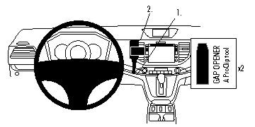 ProClip Monteringsbygel Honda CR-V 12-15 i gruppen Bilstereo / Hvad passer i min bil / Toyota / Tundra hos BRL Electronics (240HONCRV12PROC)