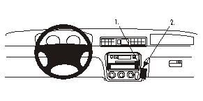 ProClip Monteringsbygel Honda CR-V 97-01 i gruppen Bilstereo / Hvad passer i min bil / Toyota / Tundra hos BRL Electronics (240HONCRV97PROC)