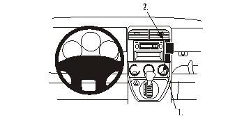 ProClip Monteringsbygel Honda Element 03-12 i gruppen Bilstereo / Hvad passer i min bil / Honda hos BRL Electronics (240HONELE03PROC)