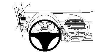 ProClip Monteringsbygel Honda Fit/Honda Jazz 09-14 i gruppen Bilstereo / Hvad passer i min bil / Honda hos BRL Electronics (240HONFIT09PROC)