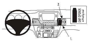 ProClip Monteringsbygel Honda FR-V 05-11 i gruppen Bilstereo / Hvad passer i min bil / Honda hos BRL Electronics (240HONFRV05PROC)
