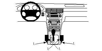 ProClip Monteringsbygel Honda Legend 96-06 i gruppen Bilstereo / Hvad passer i min bil / Honda hos BRL Electronics (240HONLEG96PROC)