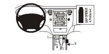 ProClip Monteringsbygel Hyundai Grandeur 06-09 i gruppen Bilstereo / Hvad passer i min bil / Hyundai / Grandeur / Grandeur 2006- hos BRL Electronics (240HYUGRA06PROC)