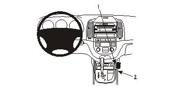 ProClip Monteringsbygel Hyundai Santa Fe 06-12 i gruppen Bilstereo / Hvad passer i min bil / Hyundai / Santa Fe / Santa Fe 2006-2012 hos BRL Electronics (240HYUSAN06PROC)