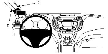 ProClip Monteringsbygel Hyundai Santa Fe 13-15 i gruppen Bilstereo / Hvad passer i min bil / Hyundai / Santa Fe / Santa Fe 2012- hos BRL Electronics (240HYUSAN13PROC)