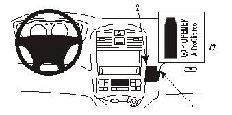 ProClip Monteringsbygel Hyundai Sonata 02-04 i gruppen Bilstereo / Hvad passer i min bil / Hyundai / Sonata / Sonata 1996-2005 hos BRL Electronics (240HYUSON02PROC)