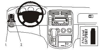 ProClip Monteringsbygel Kia Carnival 02-05 i gruppen Bilstereo / Hvad passer i min bil / Kia / Carnival / Carnival 2001-2005 hos BRL Electronics (240KIACARN02PROC)