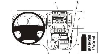 ProClip Monteringsbygel Kia Carnival 06-11 i gruppen Bilstereo / Hvad passer i min bil / Kia / Carnival / Carnival II 2006-2011 hos BRL Electronics (240KIACARN06PROC)