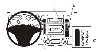 ProClip Monteringsbygel Kia Ceed 07-09 i gruppen Bilstereo / Hvad passer i min bil / Kia / Ceed / Ceed 2006-2009 / Øvrigt Ceed 2006-2009 hos BRL Electronics (240KIACEE07PROC)