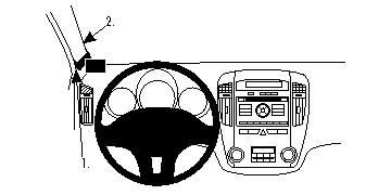 ProClip Monteringsbygel Kia Ceed 10-12 i gruppen Bilstereo / Hvad passer i min bil / Kia / Ceed / Ceed 2009-2012 / Øvrigt Ceed 2009-2012 hos BRL Electronics (240KIACEE10PROC)