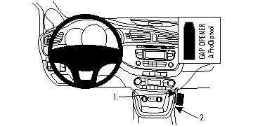 ProClip Monteringsbygel Kia Ceed 12-15 i gruppen Bilstereo / Hvad passer i min bil / Kia / Ceed / Ceed 2012-2018 / Øvrigt Ceed 2012-2018 hos BRL Electronics (240KIACEE12PROC)