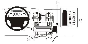 ProClip Monteringsbygel Kia Magentis 01-06 i gruppen Bilstereo / Hvad passer i min bil / Kia / Magentis / Magentis 2005- hos BRL Electronics (240KIAMAG01PROC)