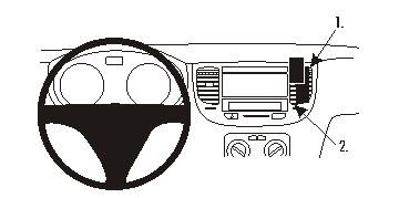 ProClip Monteringsbygel Kia Rio 06-11 i gruppen Bilstereo / Hvad passer i min bil / Kia / Rio / Rio 2012-2017 hos BRL Electronics (240KIARIO06PROC)