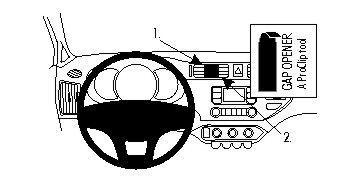 ProClip Monteringsbygel Kia Rio 12-15 i gruppen Bilstereo / Hvad passer i min bil / Kia / Rio / Rio 2012-2017 hos BRL Electronics (240KIARIO12PROC)