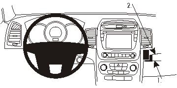 ProClip Monteringsbygel Kia Sorento 13-14 i gruppen Bilstereo / Hvad passer i min bil / Kia / Sorento / Sorento 2015-2020 hos BRL Electronics (240KIASOR13PROC)