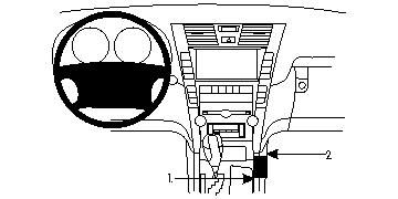 ProClip Monteringsbygel Lexus LS Serie 07-12 i gruppen Bilstereo / Hvad passer i min bil / Lexus hos BRL Electronics (240LEXLS07PROC)