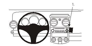 ProClip Monteringsbygel Mitsubishi Colt 05-08 i gruppen Bilstereo / Hvad passer i min bil / Mitsubishi hos BRL Electronics (240MITCOL05PROC)