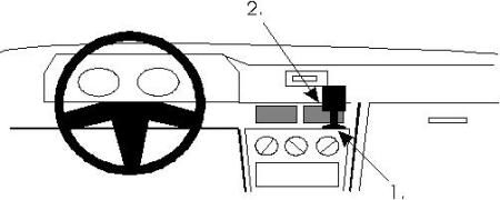 ProClip Monteringsbygel Mitsubishi Galant 88-92 i gruppen Bilstereo / Hvad passer i min bil / Mitsubishi hos BRL Electronics (240MITGAL88PROC)