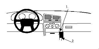 ProClip Monteringsbygel Mitsubishi Galant 93-97 i gruppen Bilstereo / Hvad passer i min bil / Mitsubishi hos BRL Electronics (240MITGAL93PROC)