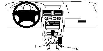 ProClip Monteringsbygel Mitsubishi Galant 97-03 i gruppen Bilstereo / Hvad passer i min bil / Mitsubishi hos BRL Electronics (240MITGAL97PROC)