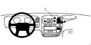 ProClip Monteringsbygel Mitsubishi L400, Space Gear 95-05 i gruppen Bilstereo / Hvad passer i min bil / Mitsubishi hos BRL Electronics (240MITL4095PROC)