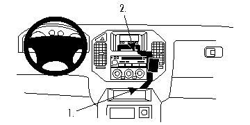 ProClip Monteringsbygel Mitsubishi Pajero 00-06 i gruppen Bilstereo / Hvad passer i min bil / Mitsubishi / Pajero hos BRL Electronics (240MITPAJ00PROC)