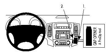 ProClip Monteringsbygel Mitsubishi Pajero 07-15 i gruppen Bilstereo / Hvad passer i min bil / Mitsubishi / Pajero hos BRL Electronics (240MITPAJ07PROC)