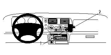 ProClip Monteringsbygel Mitsubishi Pajero Sport 99-06 i gruppen Bilstereo / Hvad passer i min bil / Mitsubishi hos BRL Electronics (240MITPAJS99PROC)