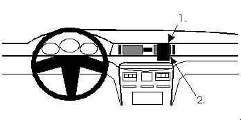 ProClip Monteringsbygel Mitsubishi Sigma 91-96 i gruppen Bilstereo / Hvad passer i min bil / Mitsubishi hos BRL Electronics (240MITSIG91PROC)