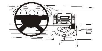 ProClip Monteringsbygel Nissan Micra 03-10 i gruppen Bilstereo / Hvad passer i min bil / Nissan / Micra / Micra K12 2003-2010 hos BRL Electronics (240NISMIC03PROC)