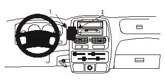 ProClip Monteringsbygel Nissan Navara 00-05 i gruppen Bilstereo / Hvad passer i min bil / Nissan / Navara hos BRL Electronics (240NISNAV00PROC)