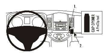 ProClip Monteringsbygel Nissan Note 06-12 i gruppen Bilstereo / Hvad passer i min bil / Nissan / Note hos BRL Electronics (240NISNOT06PROC)