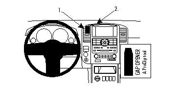 ProClip Monteringsbygel Nissan Pathfinder 10-12 i gruppen Bilstereo / Hvad passer i min bil / Nissan / Pathfinder hos BRL Electronics (240NISPAT10PROC)