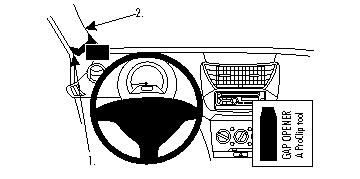 ProClip Monteringsbygel Nissan Pixo/Suzuki Alto 09-15 i gruppen Bilstereo / Hvad passer i min bil / Nissan / Pixo hos BRL Electronics (240NISPIX09PROC)