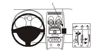 ProClip Monteringsbygel Nissan Qashqai 07-13 i gruppen Bilstereo / Hvad passer i min bil / Nissan / Qashqai hos BRL Electronics (240NISQAS07PROC)