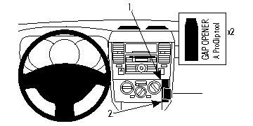 ProClip Monteringsbygel Nissan Tiida/Tiida Latio 07-11 i gruppen Bilstereo / Hvad passer i min bil / Nissan / Tiida hos BRL Electronics (240NISTII07PROC)