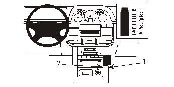 ProClip Monteringsbygel Nissan X-Trail 02-03 i gruppen Bilstereo / Hvad passer i min bil / Nissan / X-trail hos BRL Electronics (240NISXTR02PROC)