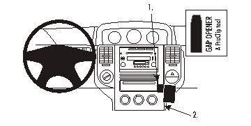 ProClip Monteringsbygel Nissan X-Trail 04-07 i gruppen Bilstereo / Hvad passer i min bil / Nissan / X-trail hos BRL Electronics (240NISXTR04PROC)