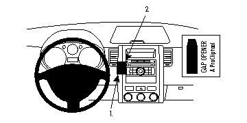 ProClip Monteringsbygel Nissan X-Trail 08-13, Vinklad i gruppen Bilstereo / Hvad passer i min bil / Nissan / X-trail hos BRL Electronics (240NISXTR08PROC)