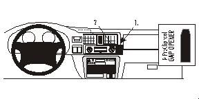 ProClip Monteringsbygel Opel Frontera 99-03/Honda Passport 98-02 i gruppen Bilstereo / Hvad passer i min bil / Opel / Frontera / Frontera 1998-2005 hos BRL Electronics (240OPEFRO99PROC)