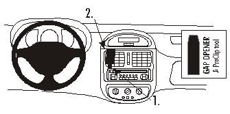 ProClip Monteringsbygel Renault Clio 99-01 i gruppen Bilstereo / Hvad passer i min bil / Renault / Clio / Clio 1997-2000 hos BRL Electronics (240RENCLI91PROC)